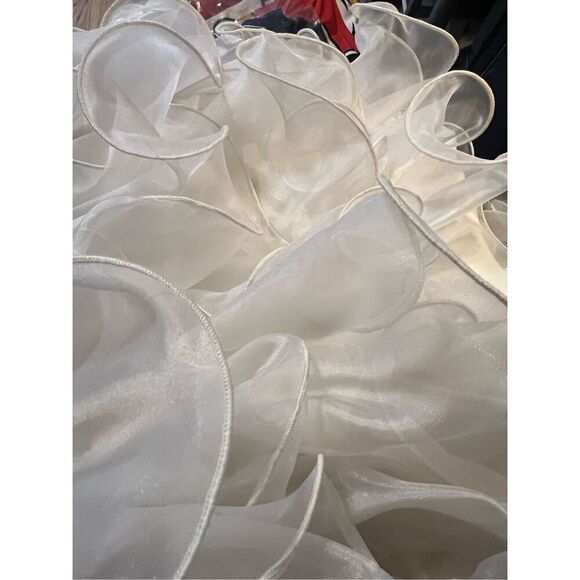 INCREDIBLE Erin Brooks Vintage Flapper Black Body Con Dress With A SWOOSH of Whi - Picture 5 of 6